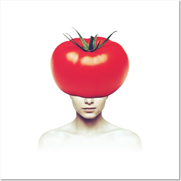 Tomato head portrait Wall Art by reesea